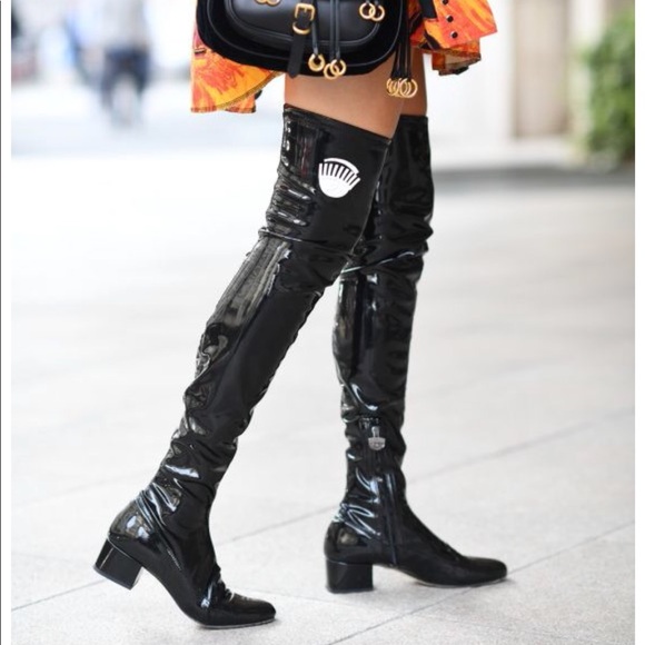 chiara ferragni over the knee boots